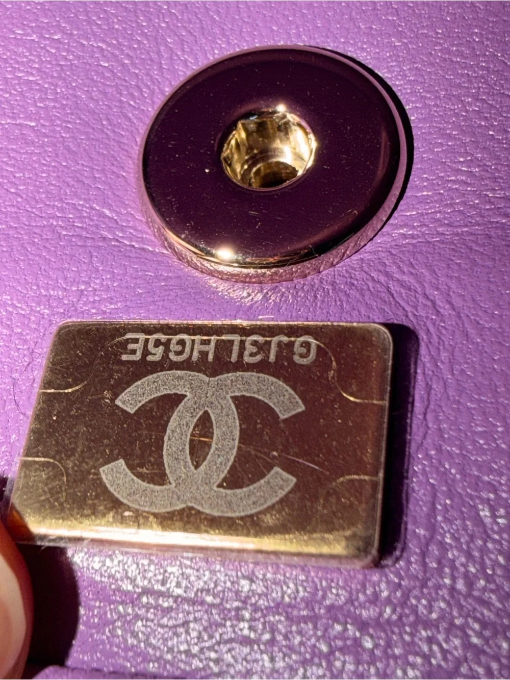 NEW w/ Receipt CHANEL 22P Purple Violet Caviar Light GHW Small Coco Handle Flap